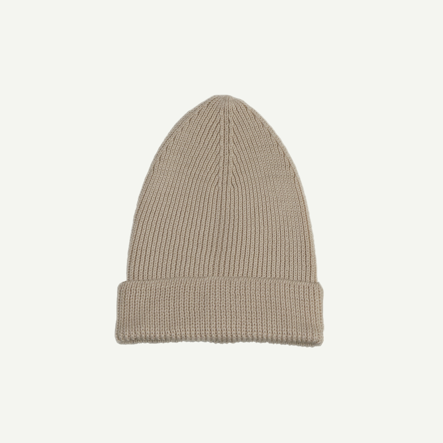 Вязаная шапка с отворотом ivory