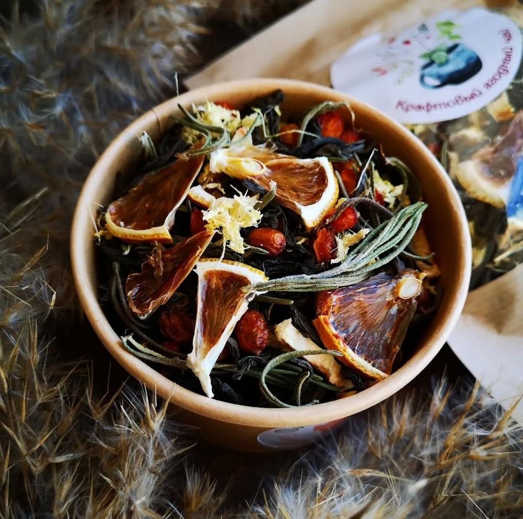 Крафтовый ягодный чай "Согревающий"