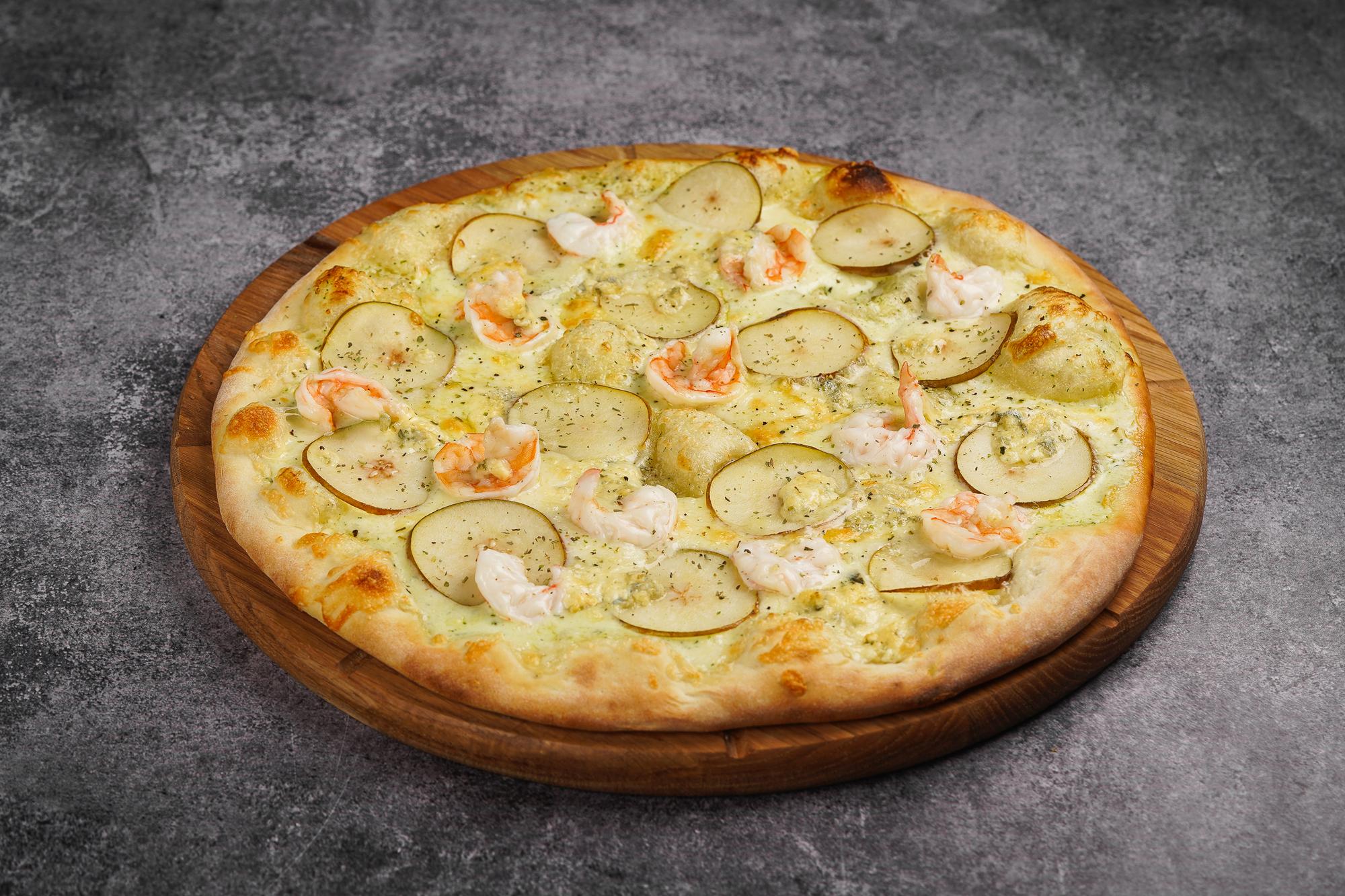 Пицца "Сливочная с форелью"