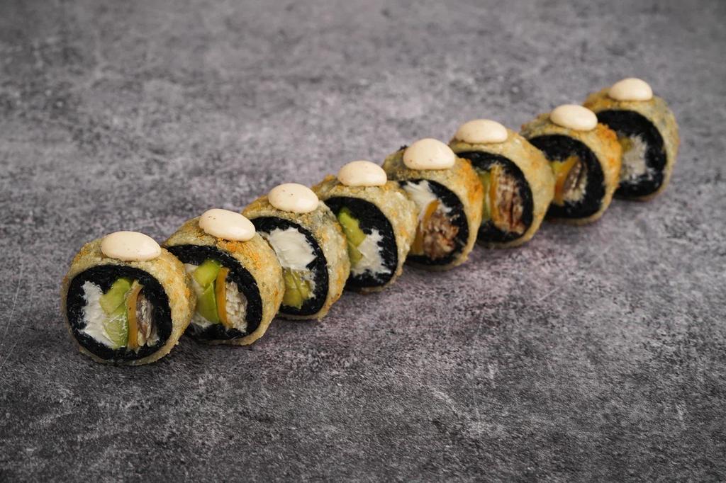 Жареный угорь/чеддер/ореховый