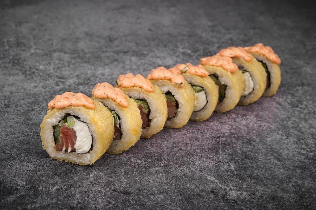 Жареный с копченым тунцом