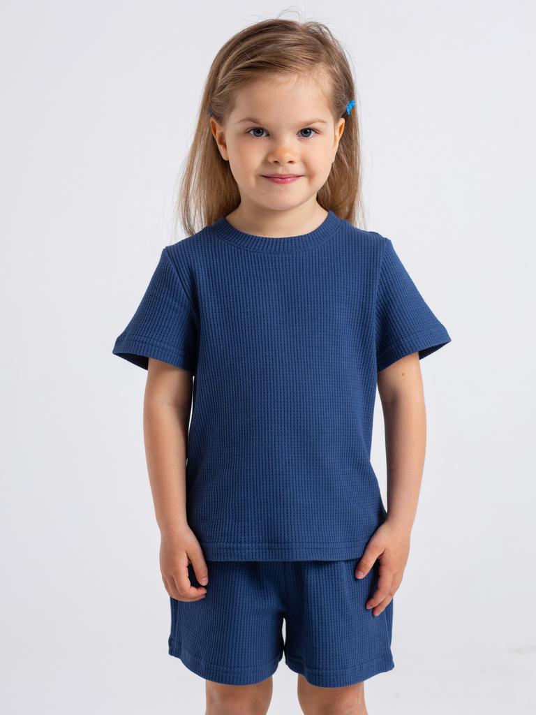 Костюм с шортами синий