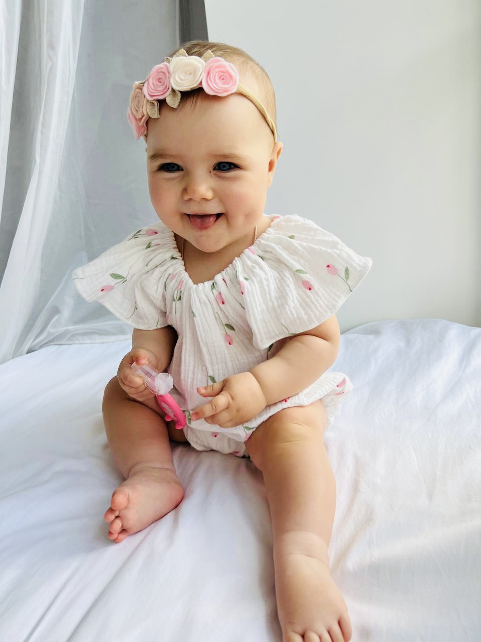 Песочник из муслина «Тюльпаны»