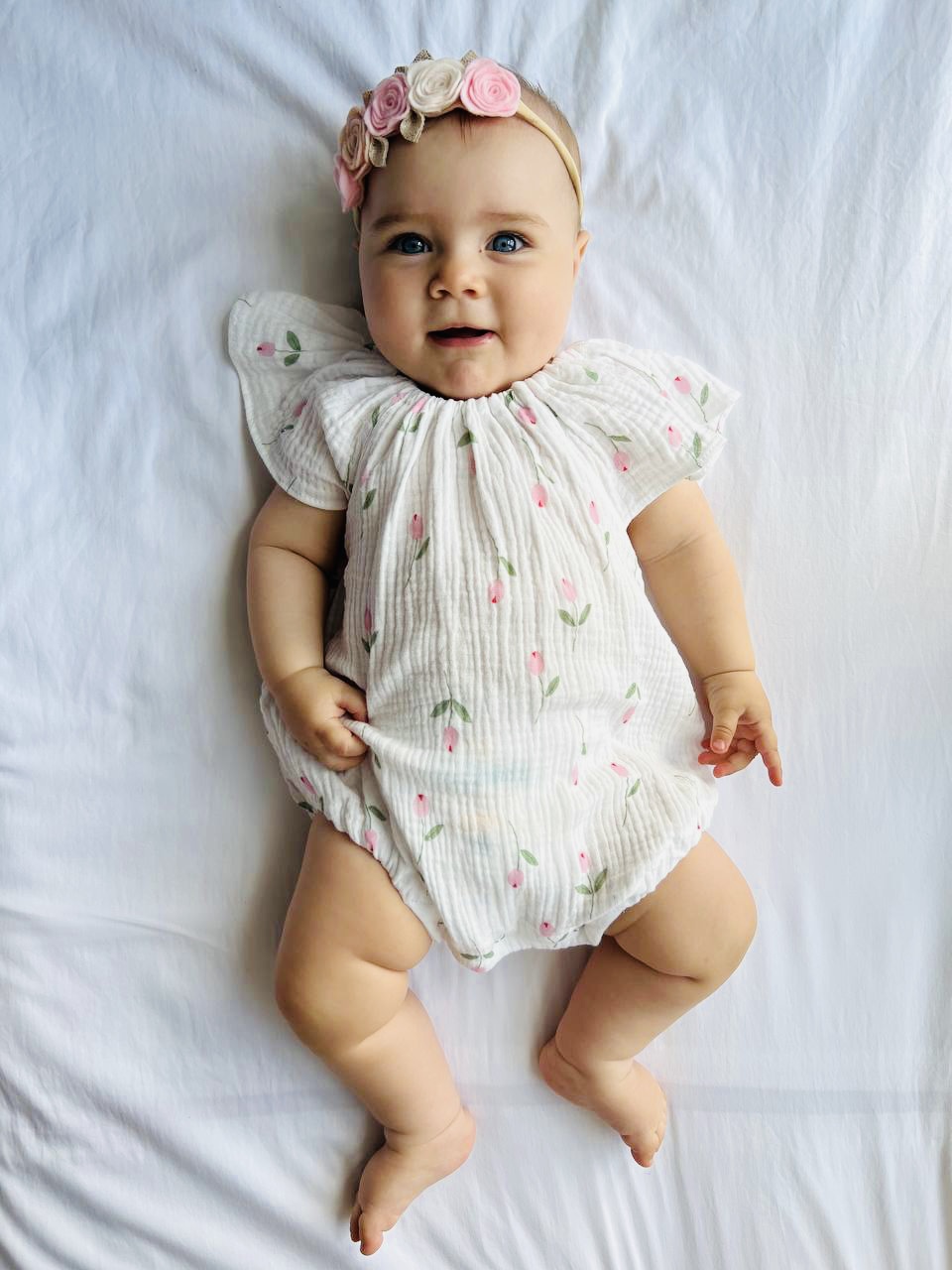 Песочник из муслина «Тюльпаны»