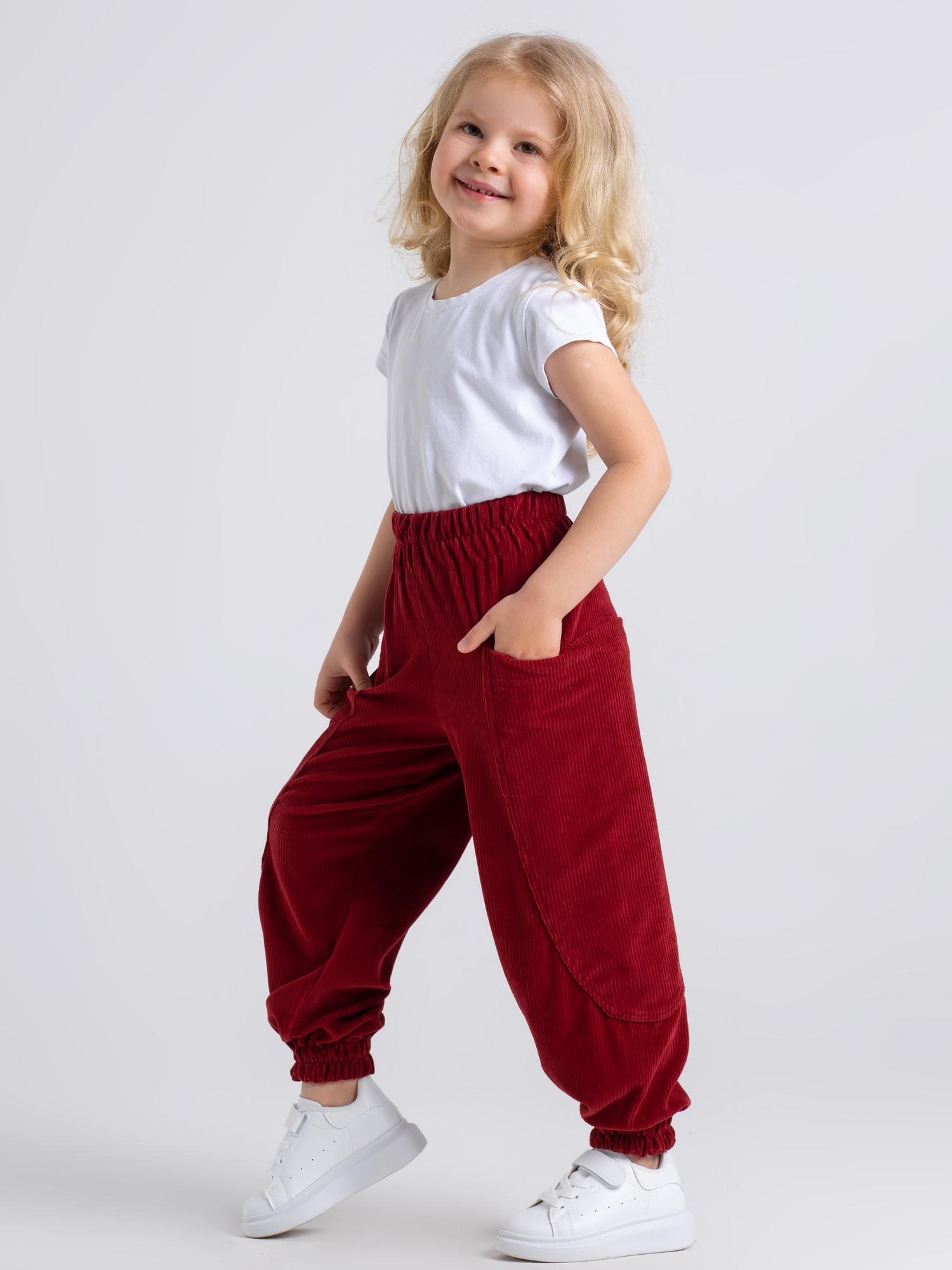 Вельветовые брюки "Бордовые"