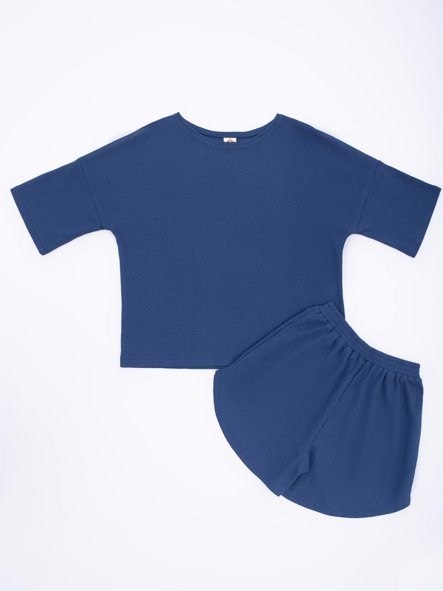 Женская пижама (Домашний костюм)  Синий