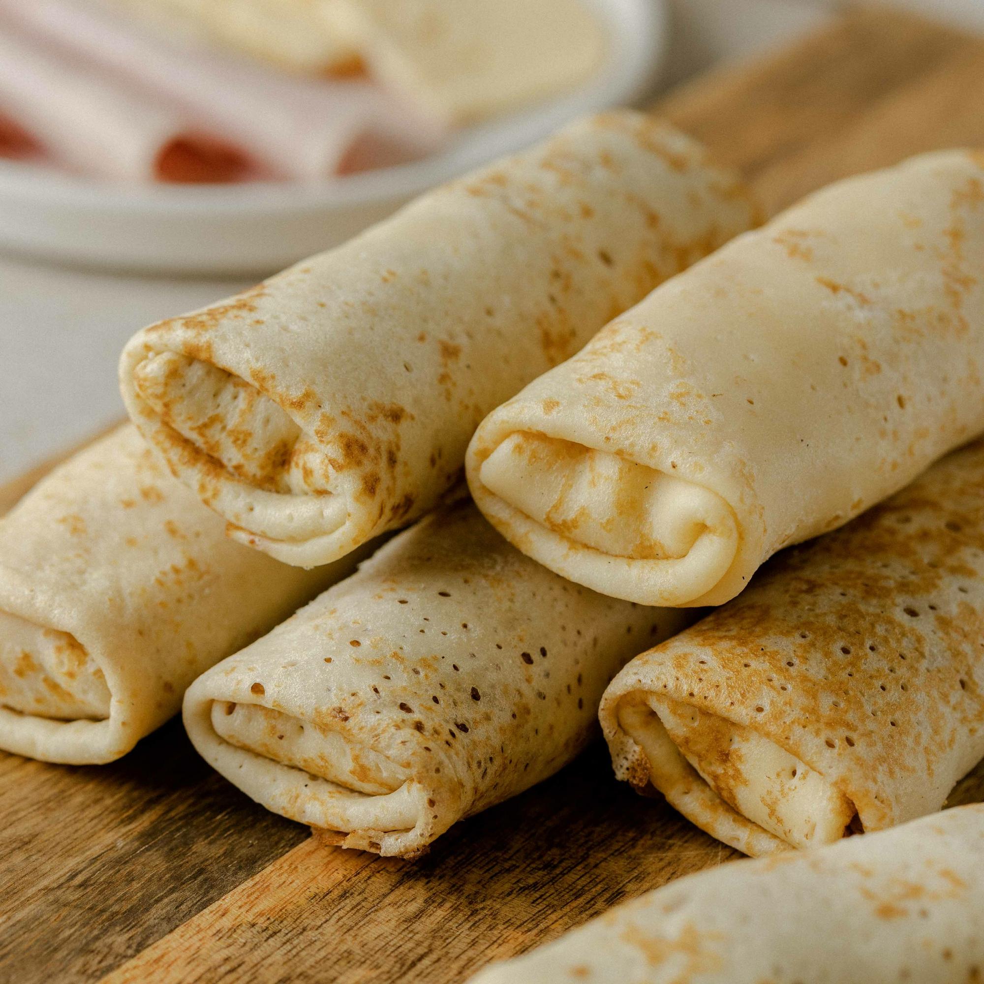 Блинчики с ветчиной и сыром, 60 шт