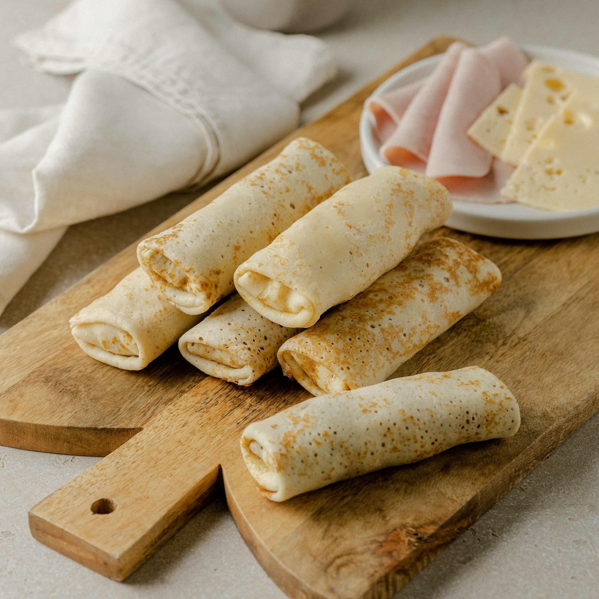 Блинчики с ветчиной и сыром, 60 шт