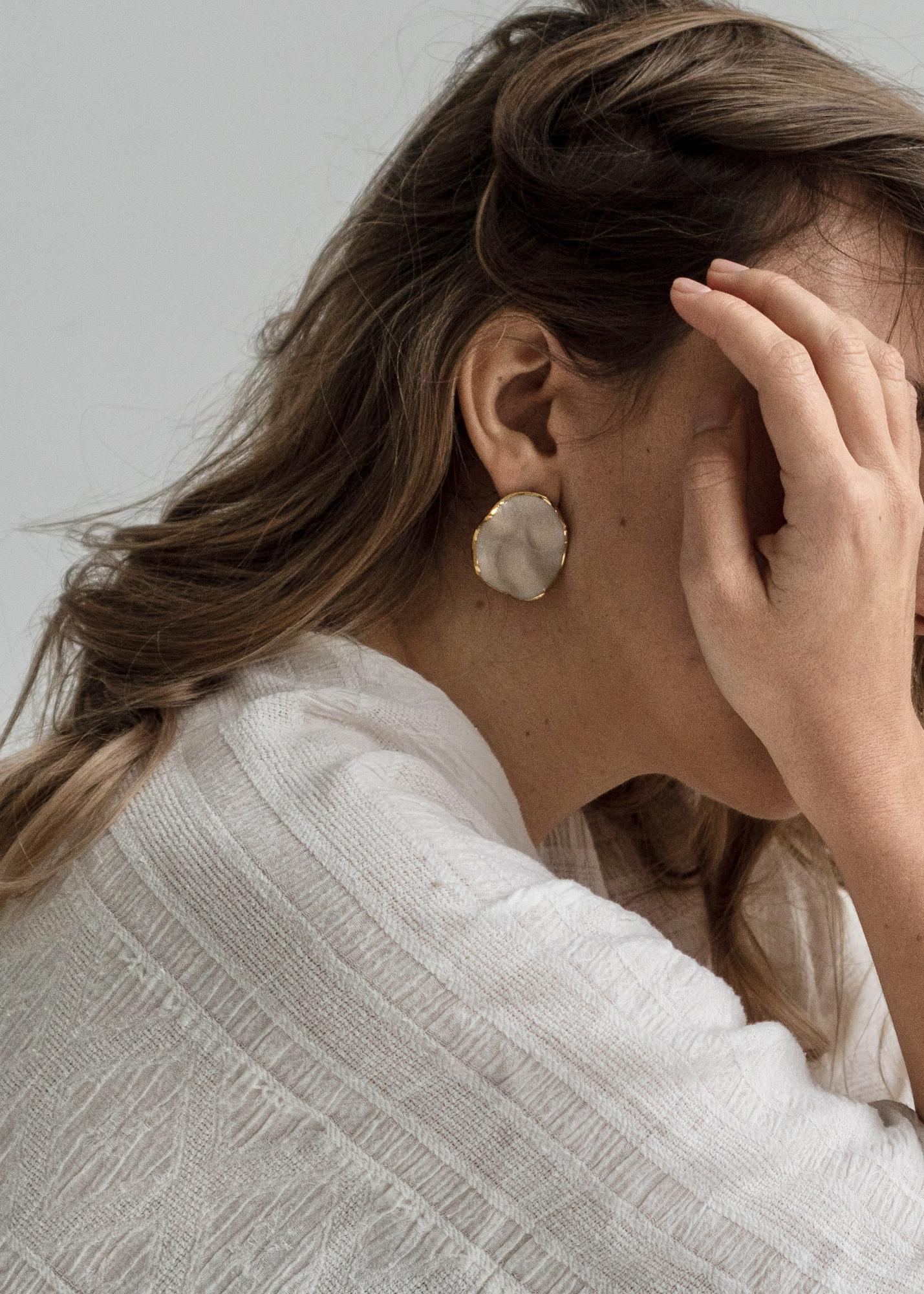 Серьги "Вдохновение"латте L