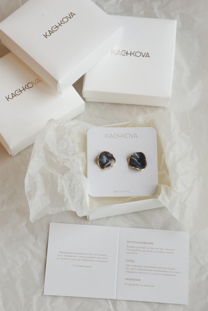 Серьги "Вдохновение" черный S