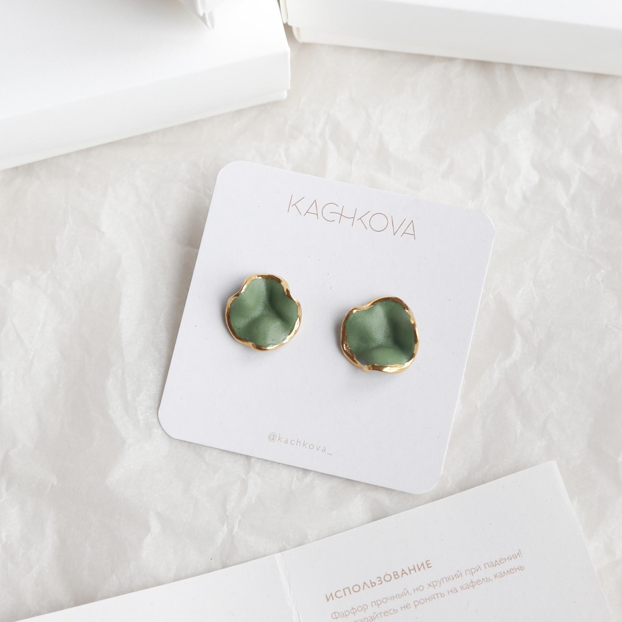 Серьги "Вдохновение" зеленые S