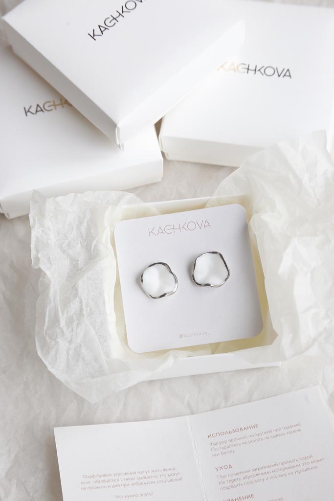 Серьги "Вдохновение"серебро