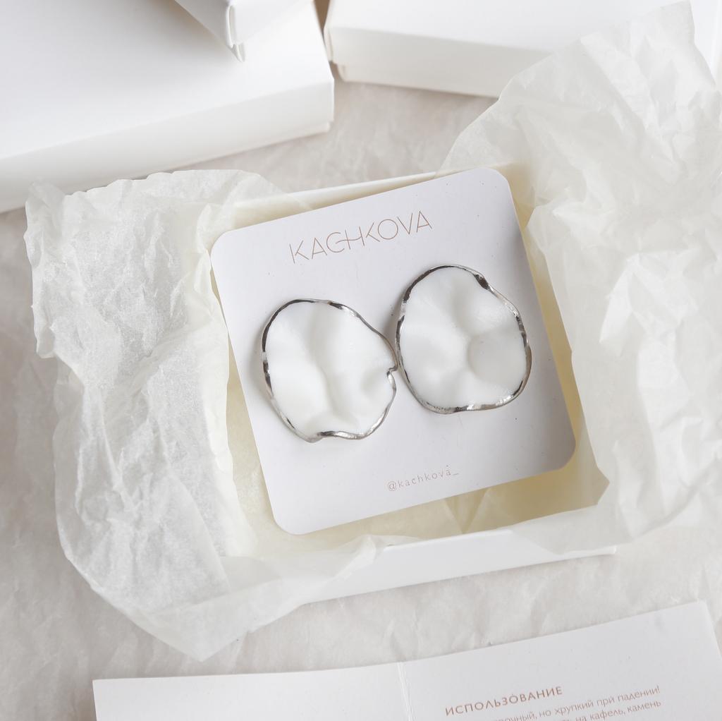 Серьги "Вдохновение" серебро L