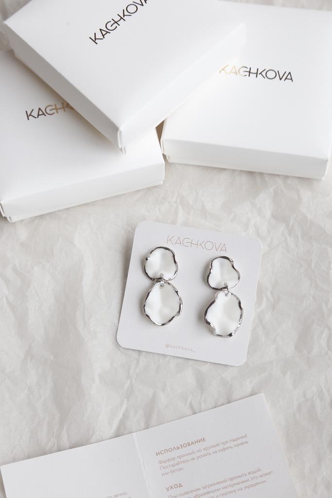 Серьги "Вдохновение" серебро  XL