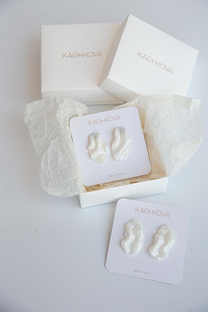 Серьги "Вдохновение"перламутр