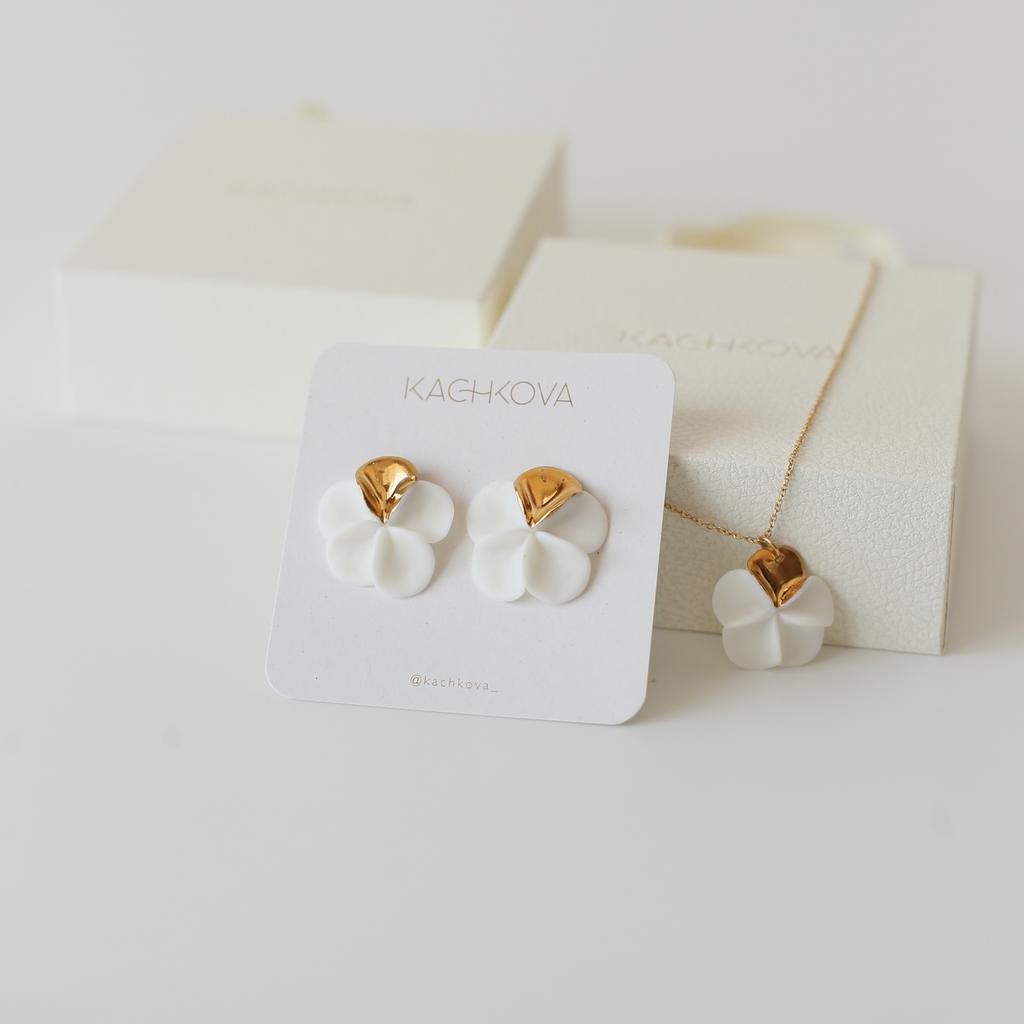 Серьги "Франжипани" L