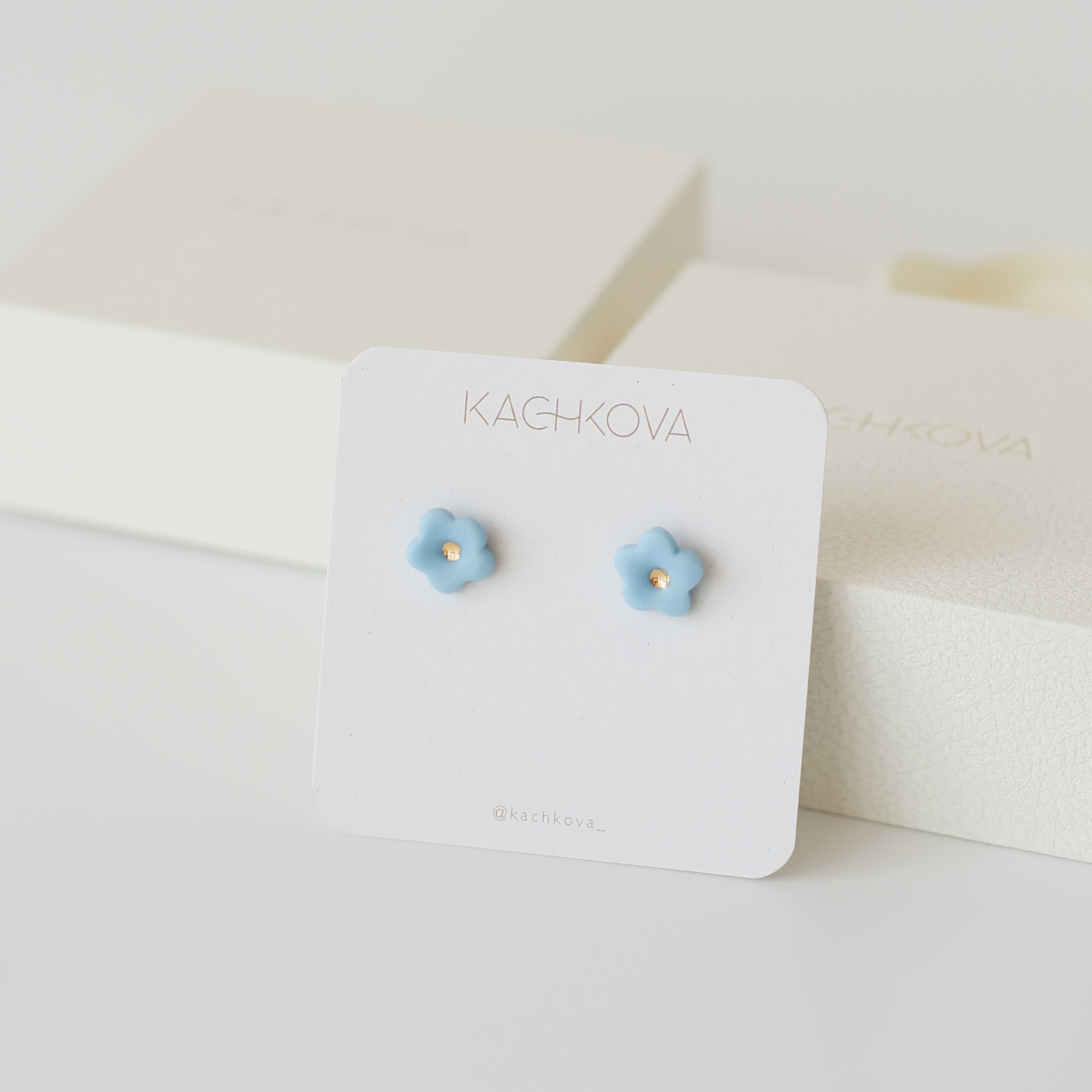 Серьги "Незабудки"