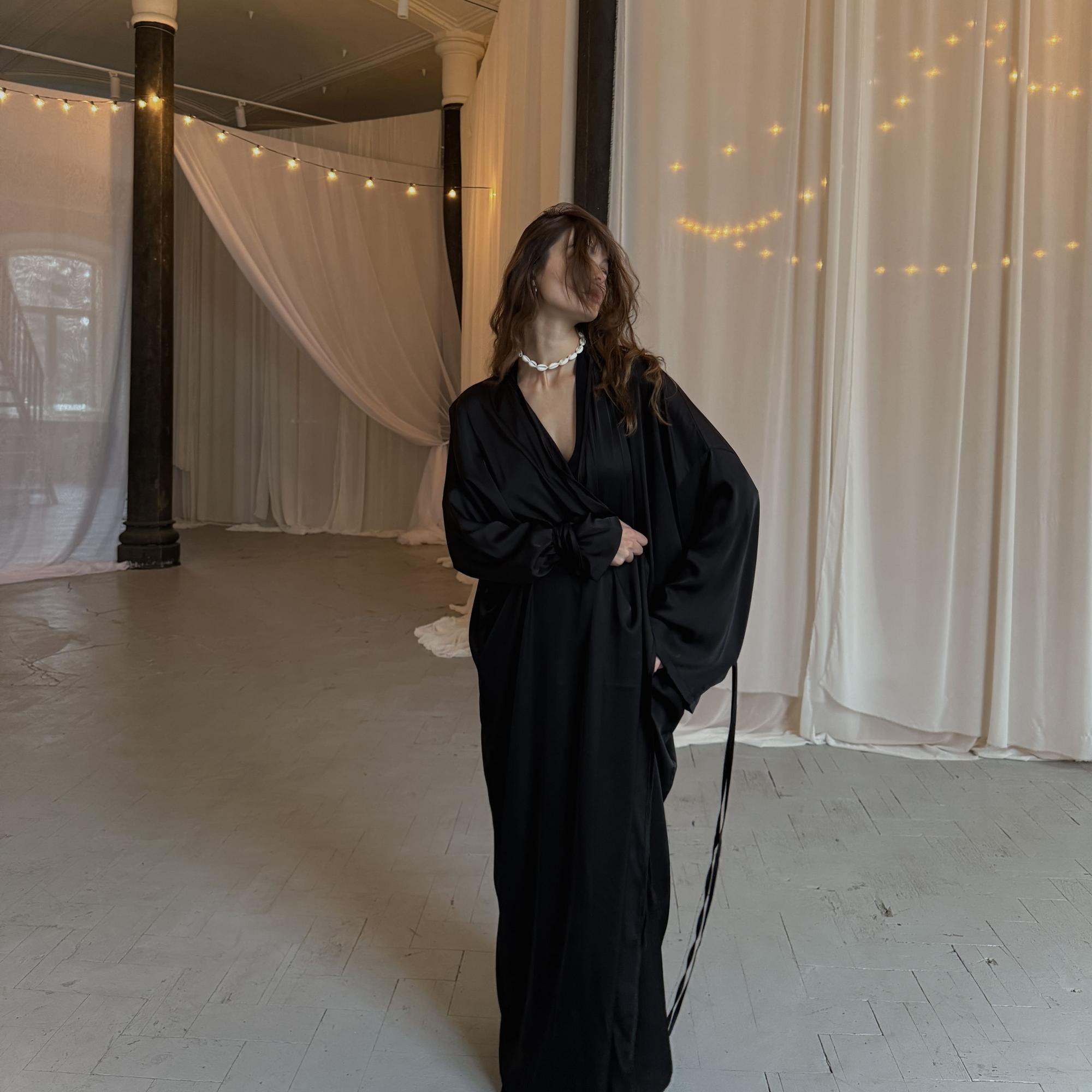 maxi - kimono - silk