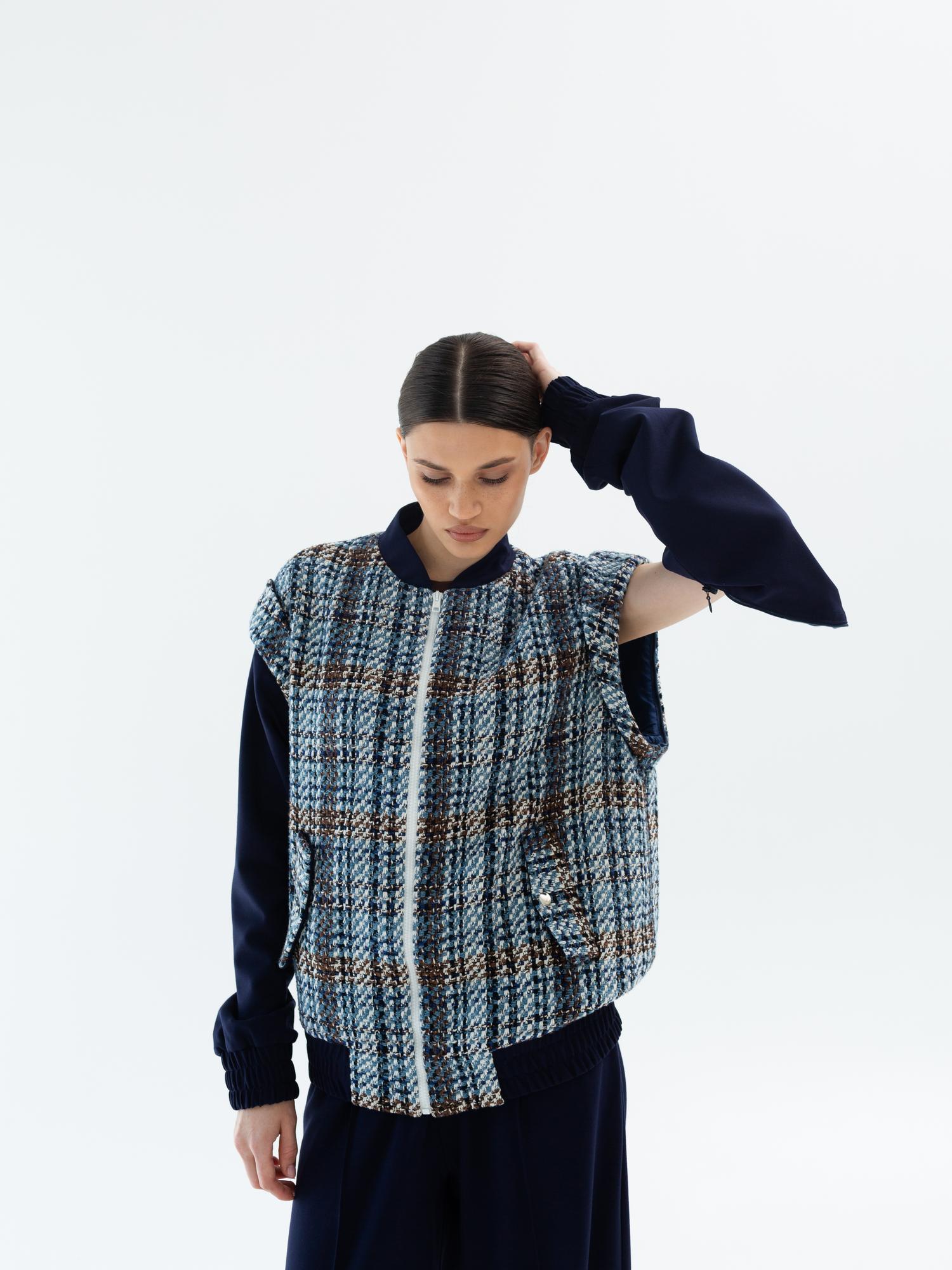 Бомбер-жилет