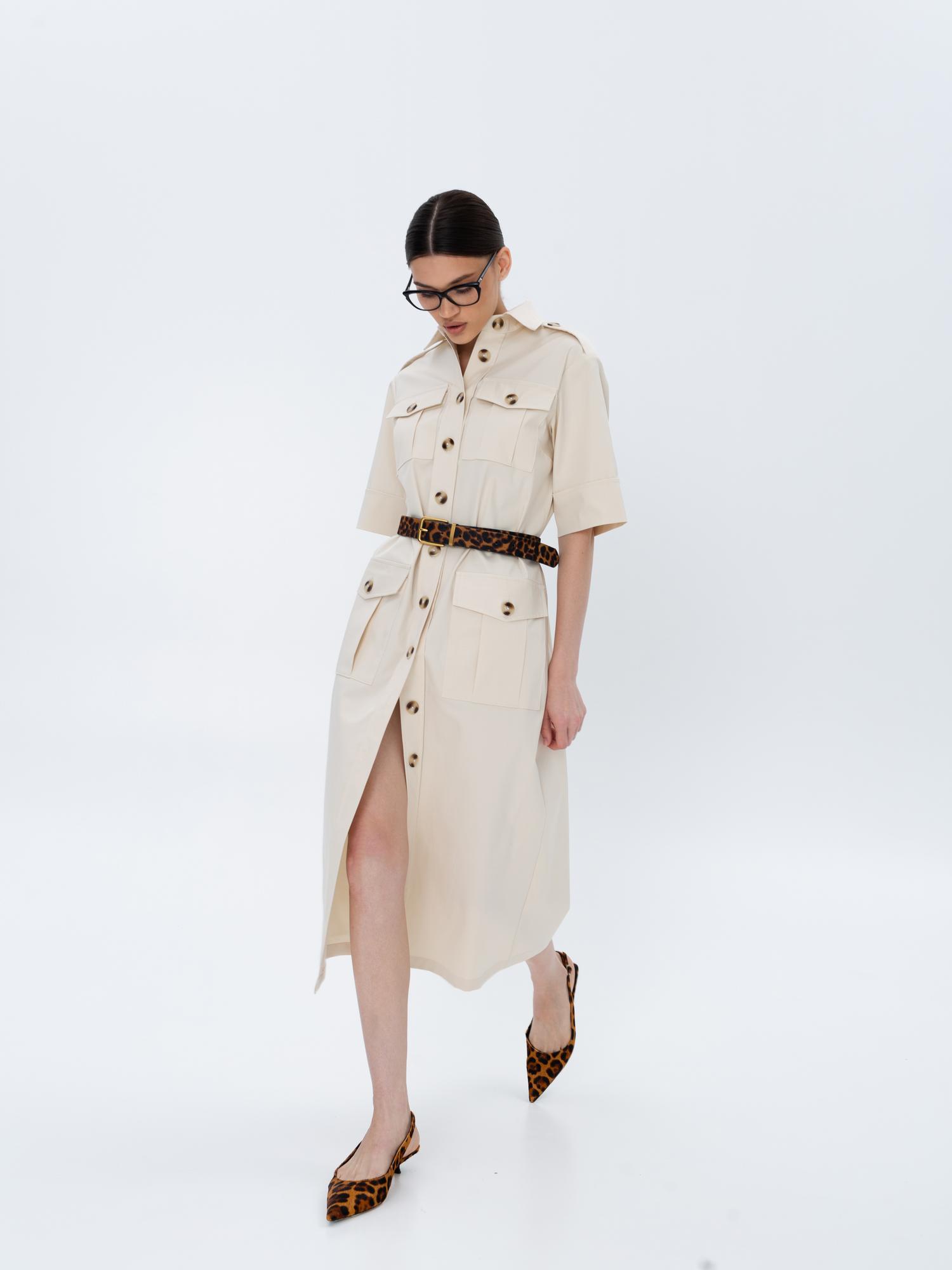 Платье миди из итальянского хлопка