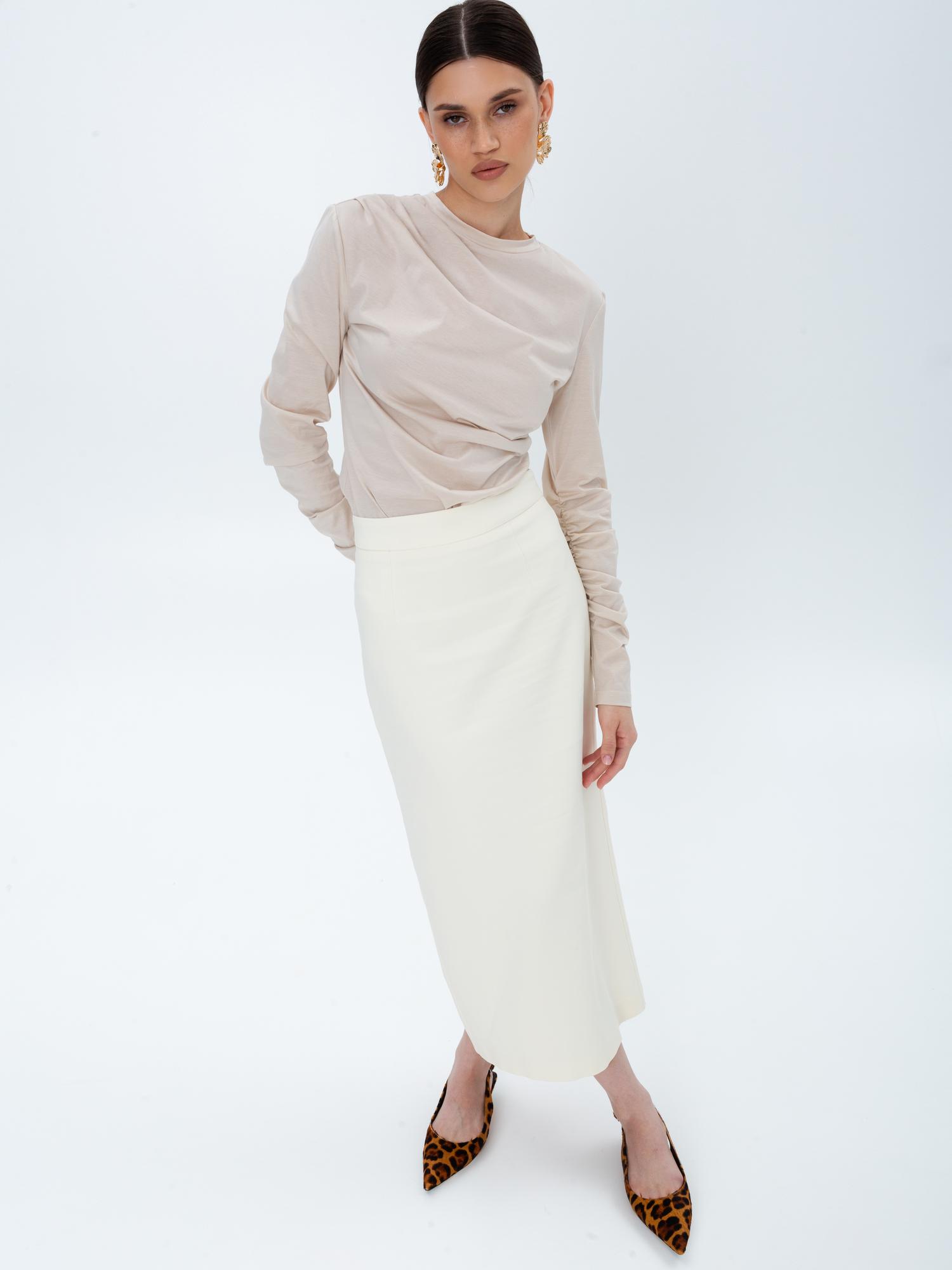 Лонгслив с драпировками