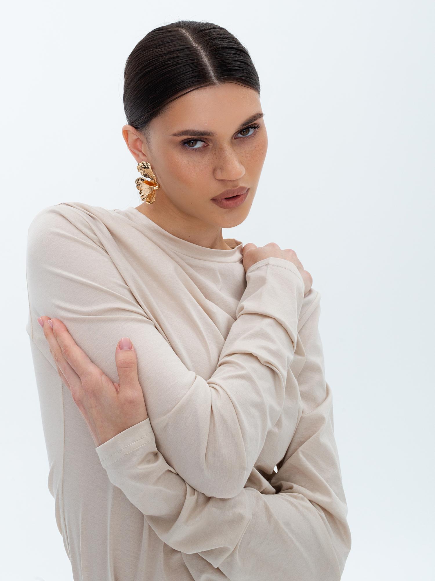 Лонгслив с драпировками