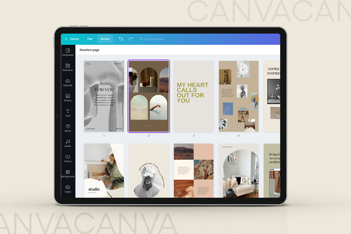 Индивидуальное сопровождение по шаблонам в Canva — Наставничество