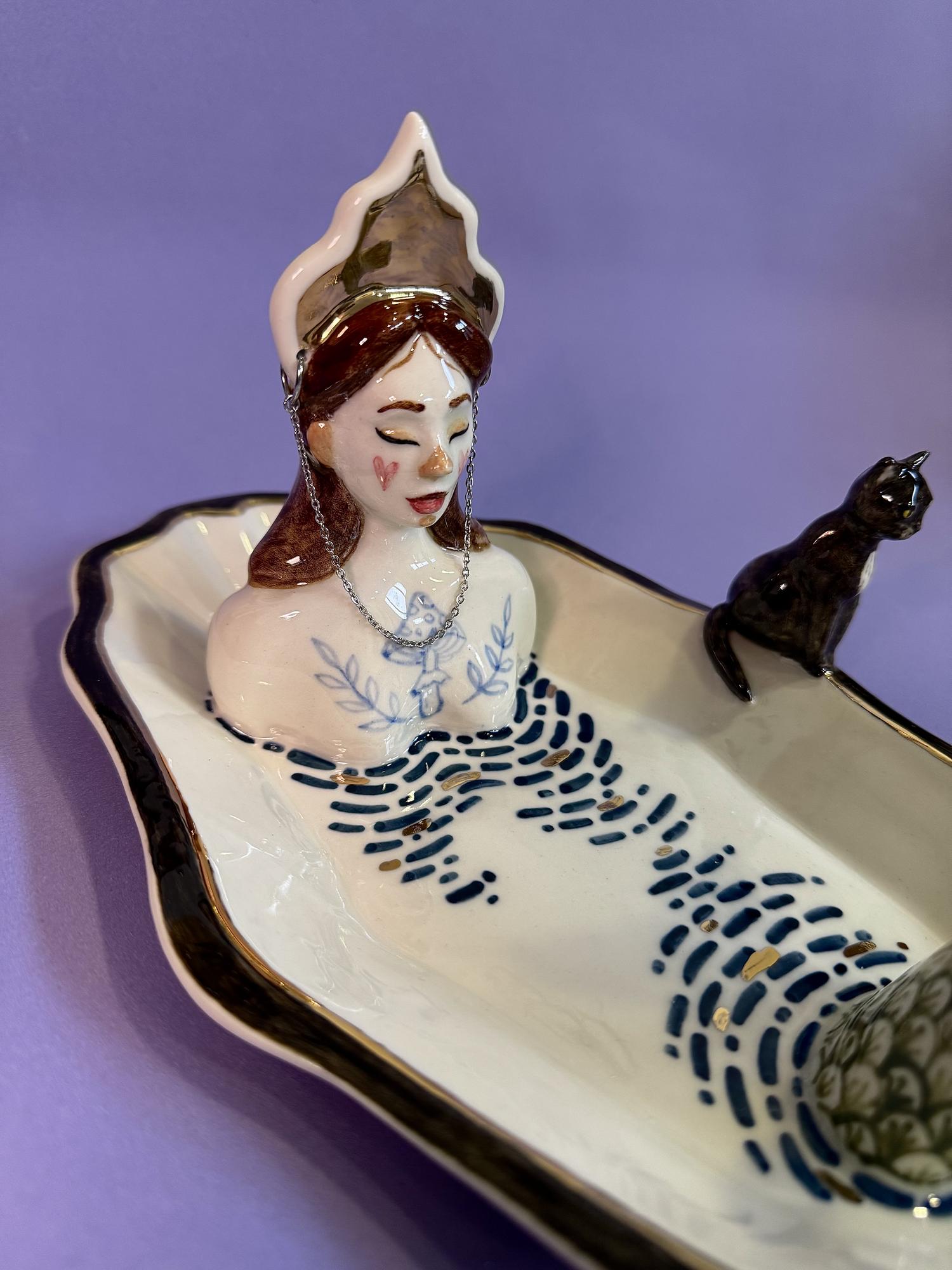 Подставка для благовоний и украшений «Кот Баюн»