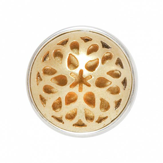 Витражная роза золотая