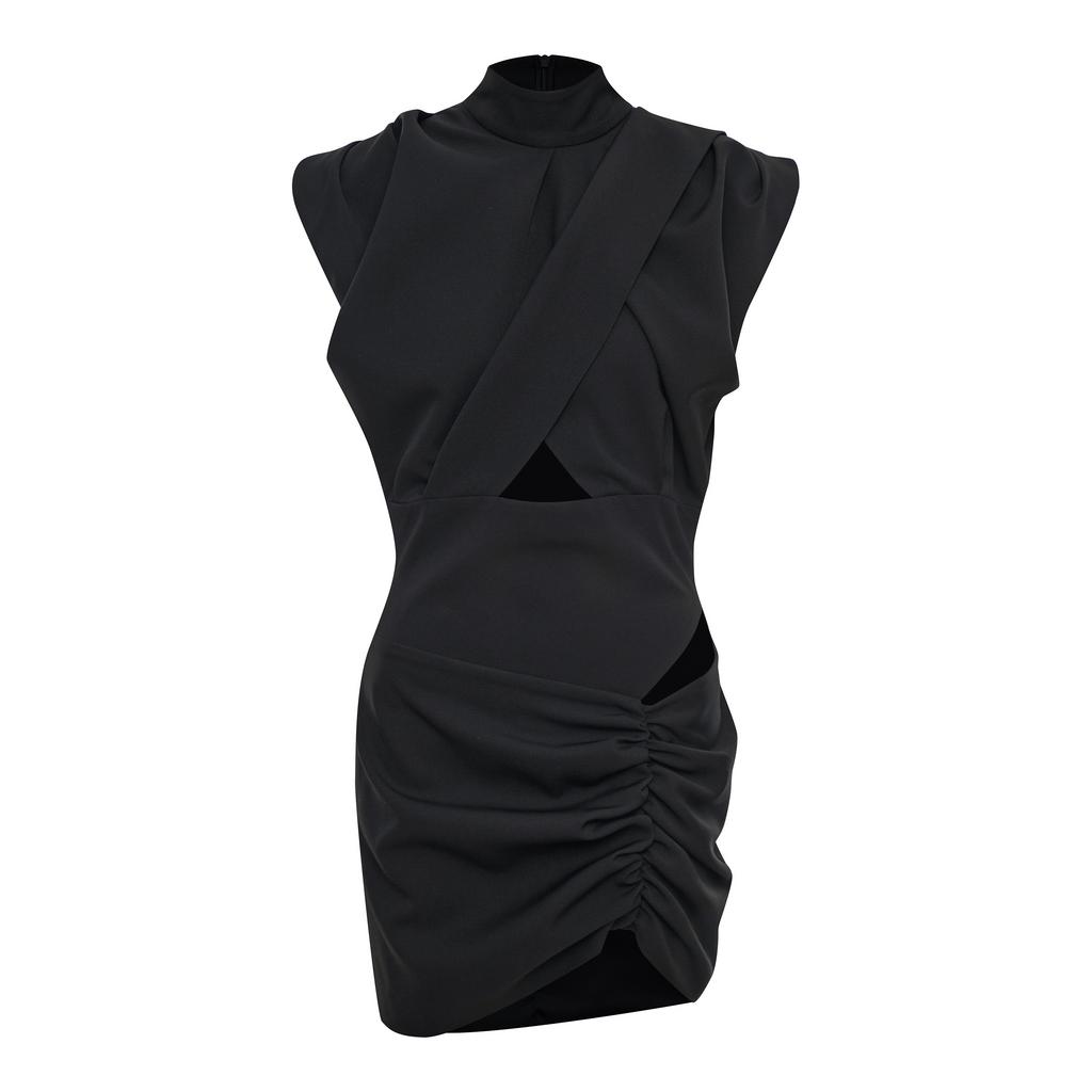 Мини-платье с вырезами