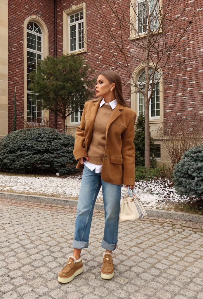 Замшевый жакет сафари