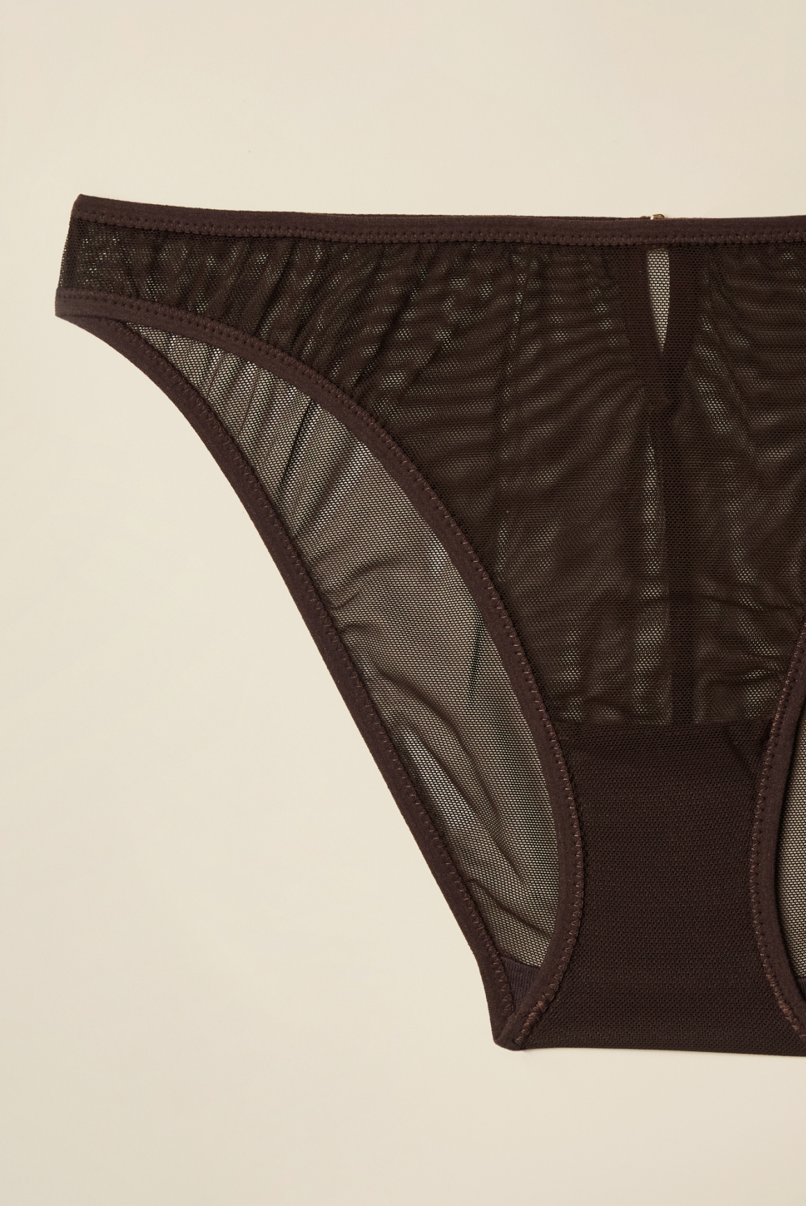 Gina трусики из тюля в оттенке cocoa