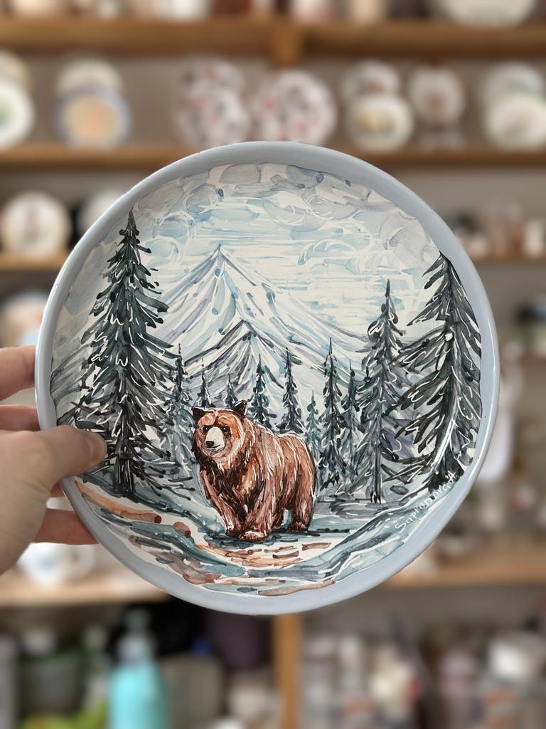 Тарелка "Бурый мишка"