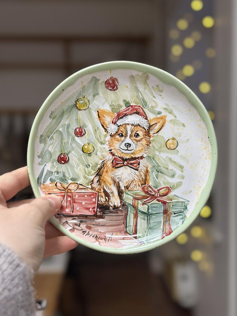 Тарелка "Под елкой»