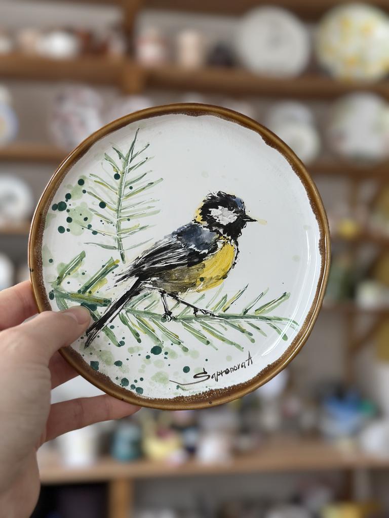 Тарелка "Синичка»