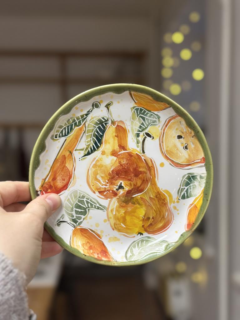 Тарелка «Грушевый сбор»