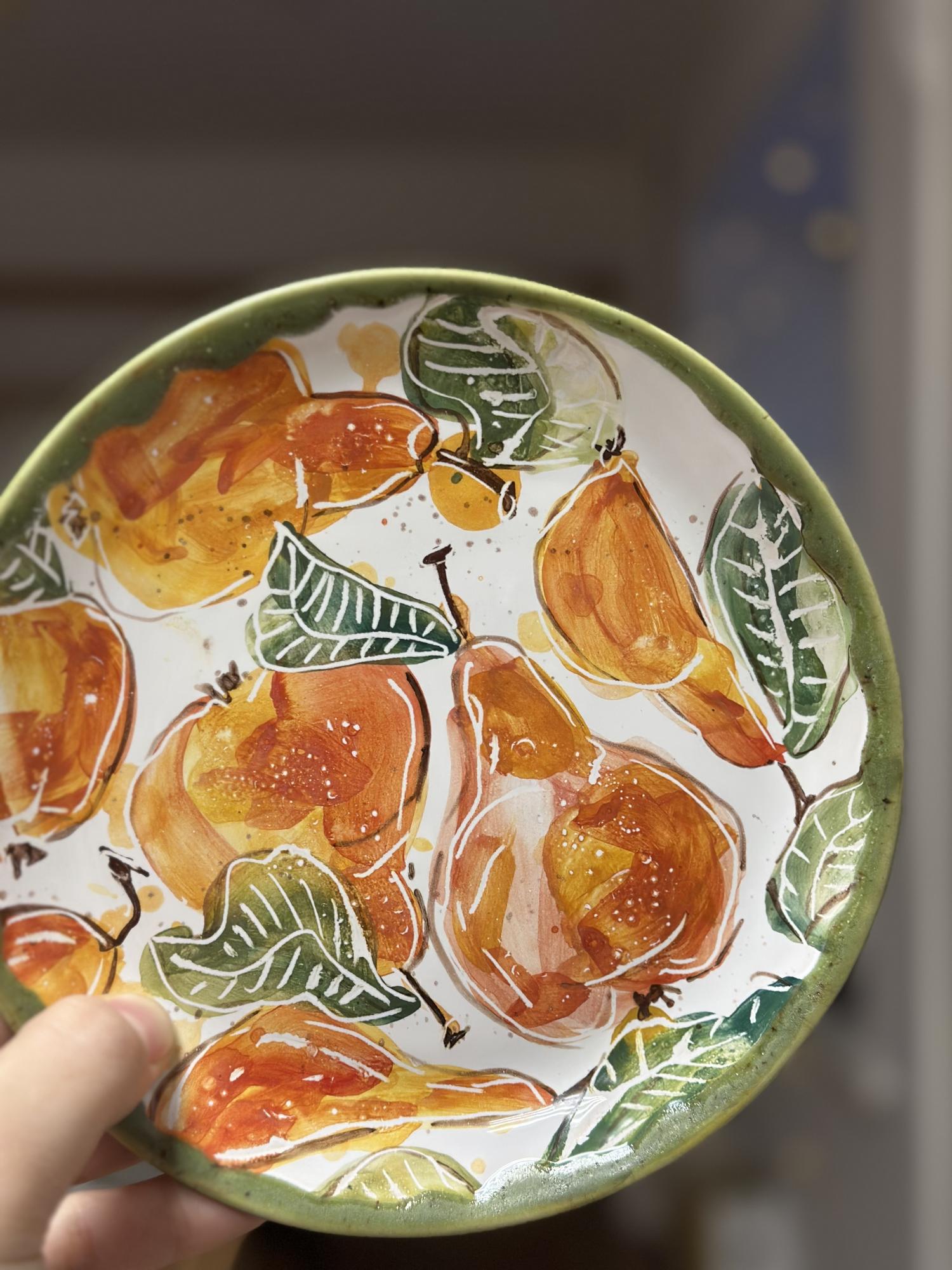 Тарелка «Грушевый сбор»