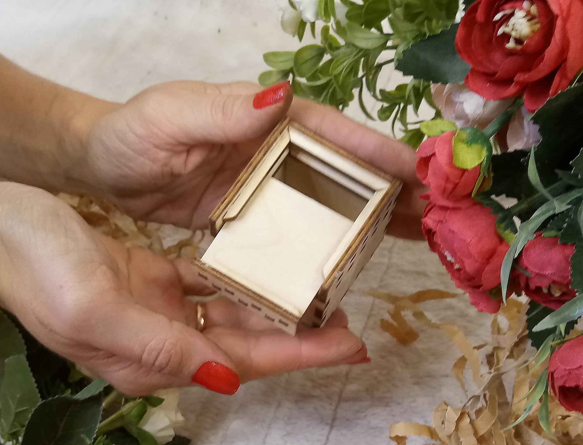 Коробка " с бортиками" из фанеры 3 мм маленькая