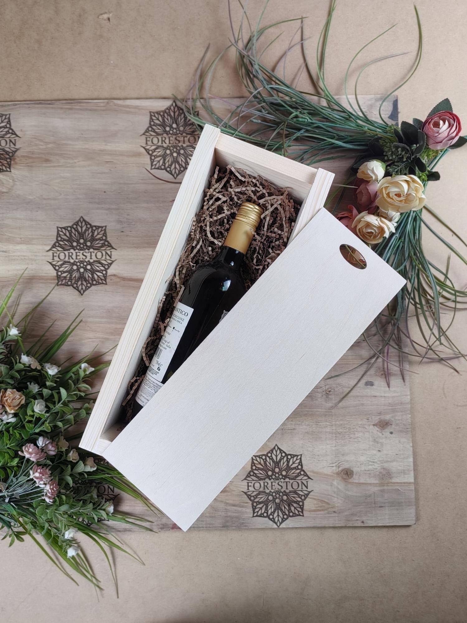 Коробка  для вина из массива дерева 35*12*12 см