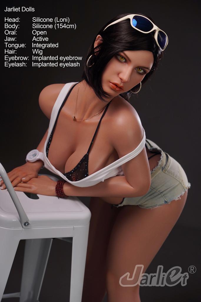 Realistic Silicone / TPE sex doll Jarliet / ROS154 cm - Loni
