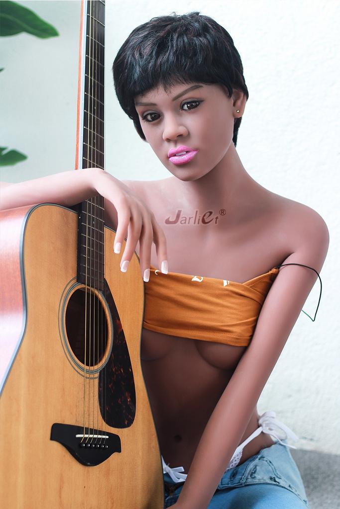 Realistic TPE sex doll Jarliet 155 cm - Cocoa