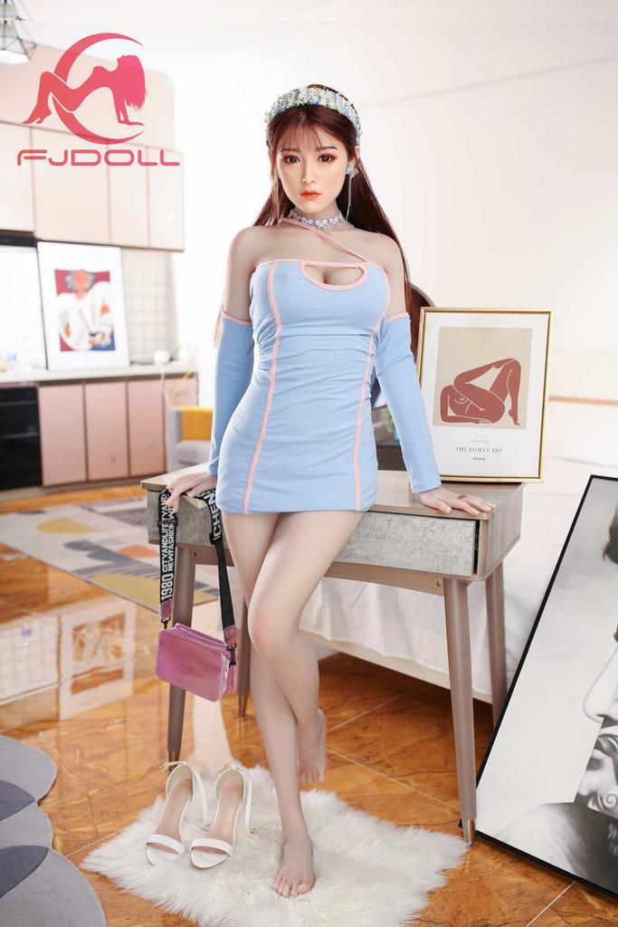 Realistic TPE FJ sex doll with silicone head 169 cm - Grace