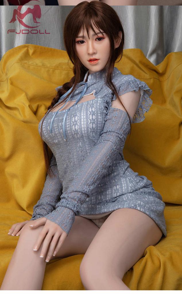 Realistic TPE FJ sex doll with silicone head 169 cm - Zoe