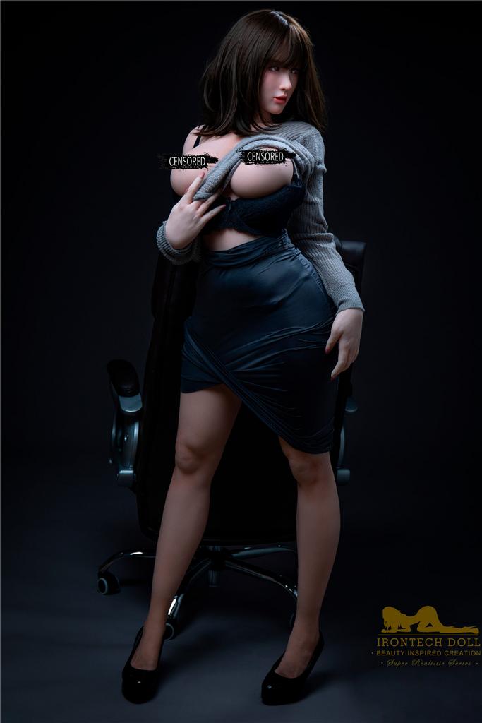 Realistic Silicone / TPE sex doll irontech doll /ROS 165 cm - Miya
