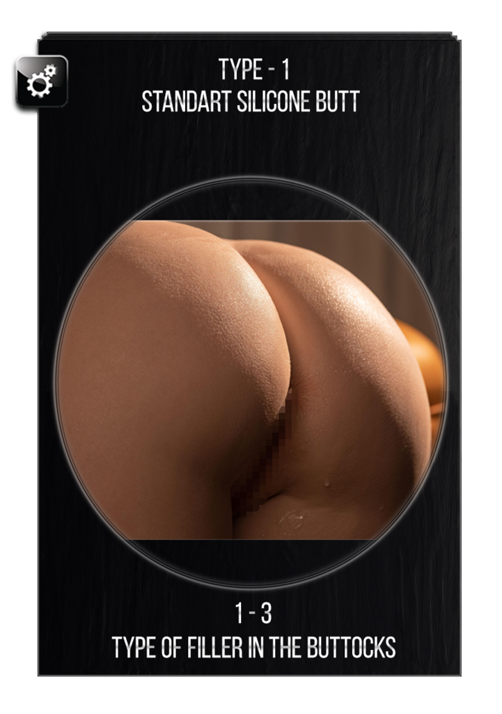Choosing the type of buttocks for a sex doll