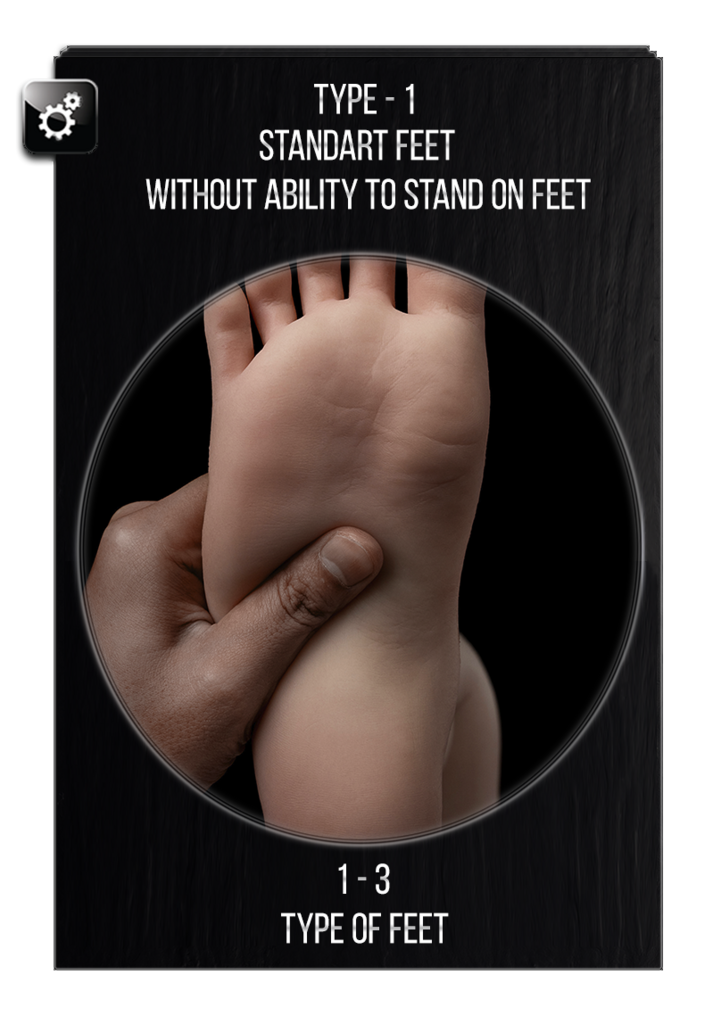 Choosing the foot types of a sex doll