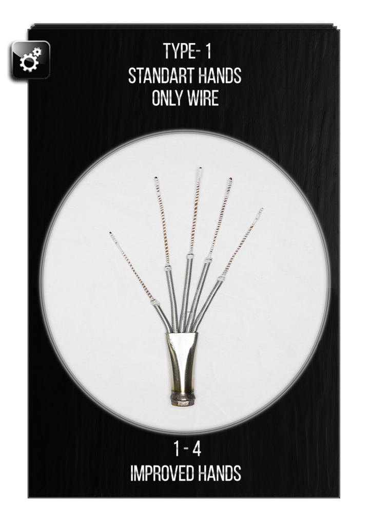 Choosing the types of skeleton of the sex doll's hands