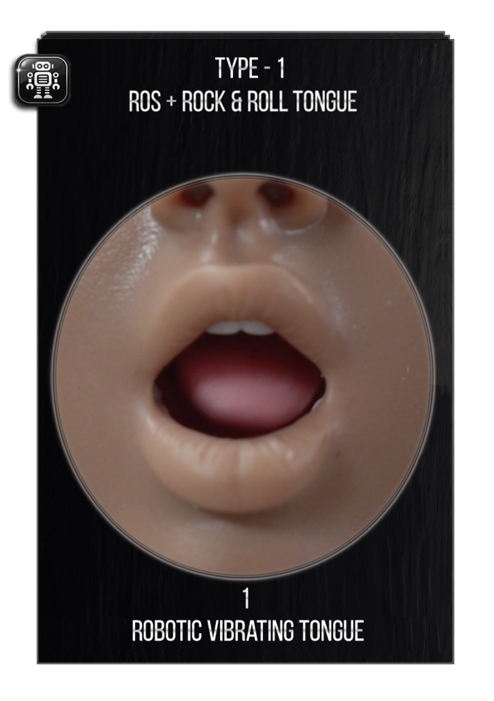 Robotic vibrating tongue for a sex doll