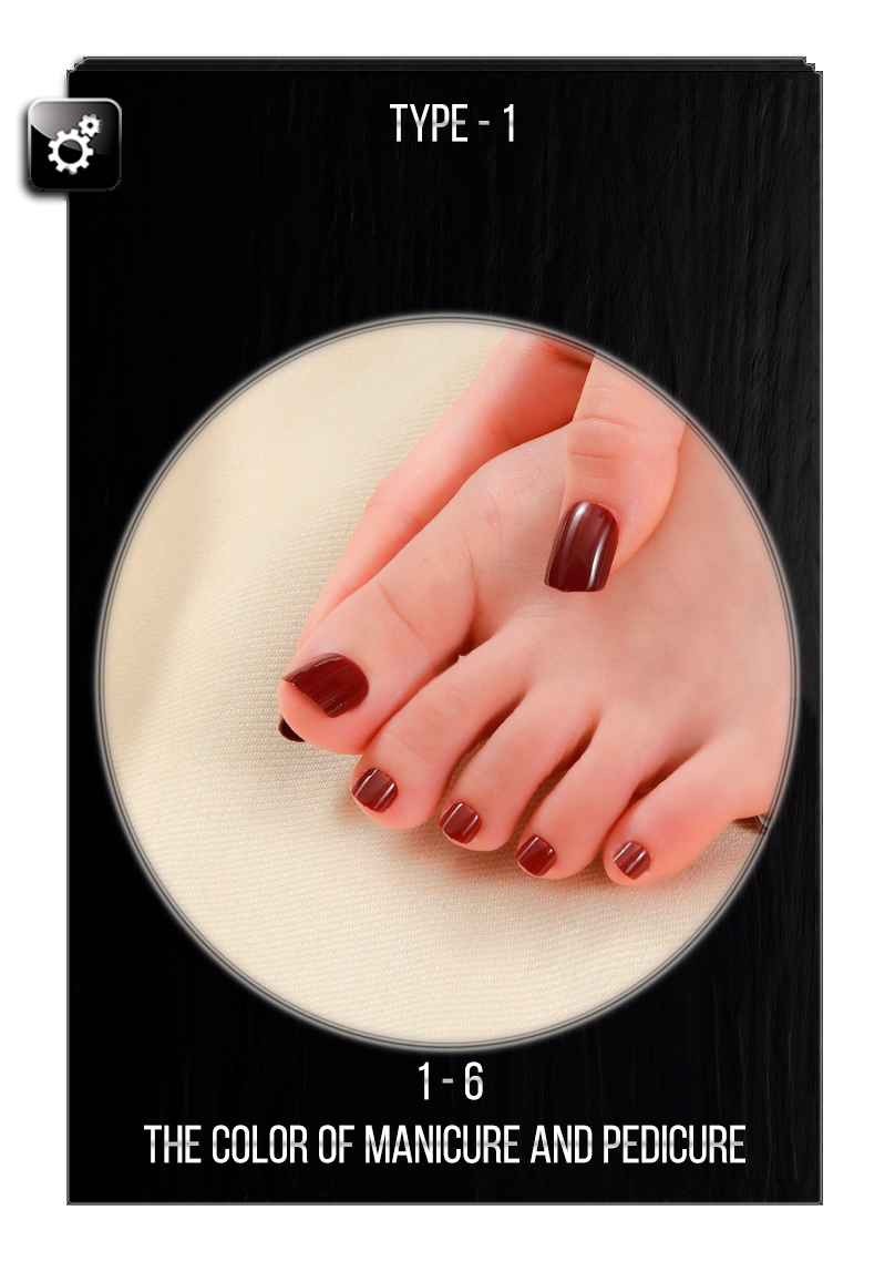 Choosing the color of manicure and pedicure for normon sex doll