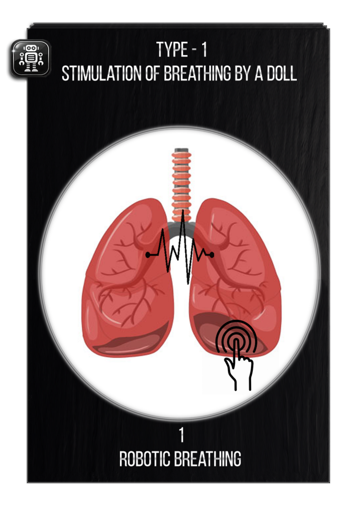 Robotic breathing stimulation for a sex doll